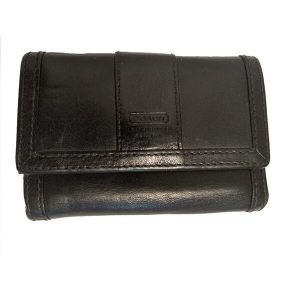 Coach Black Leather wallet - Picture 1 of 7